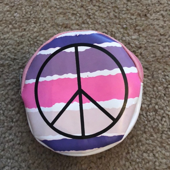 Handbags - Peace sign coin pouch